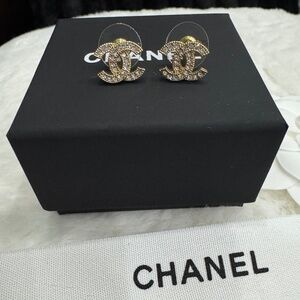 Chanel gold earrings